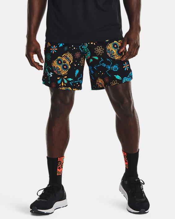 Under Armour Men's UA Launch SW 7'' Day Of The Dead Shorts. 3