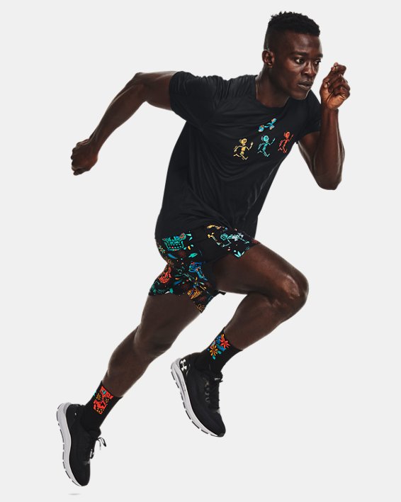 Under Armour Men's UA Launch SW 7'' Day Of The Dead Shorts. 1