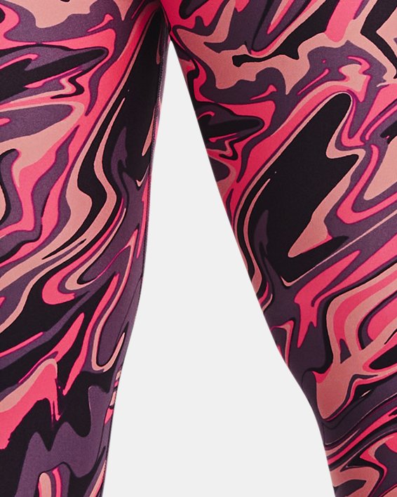 Women's HeatGear® No-Slip Waistband Ankle Leggings, Pink, pdpMainDesktop image number 0