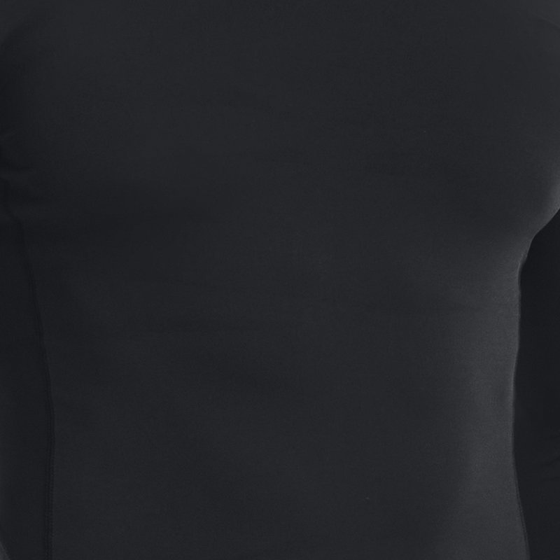Under Armour Men's HeatGear® Mock Long Sleeve Black / White 3XL