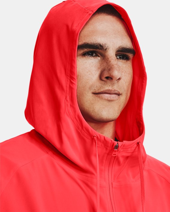 Under Armour Men's UA Stretch Woven Hooded Jacket. 4