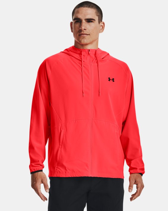 Under Armour Men's UA Stretch Woven Hooded Jacket. 1