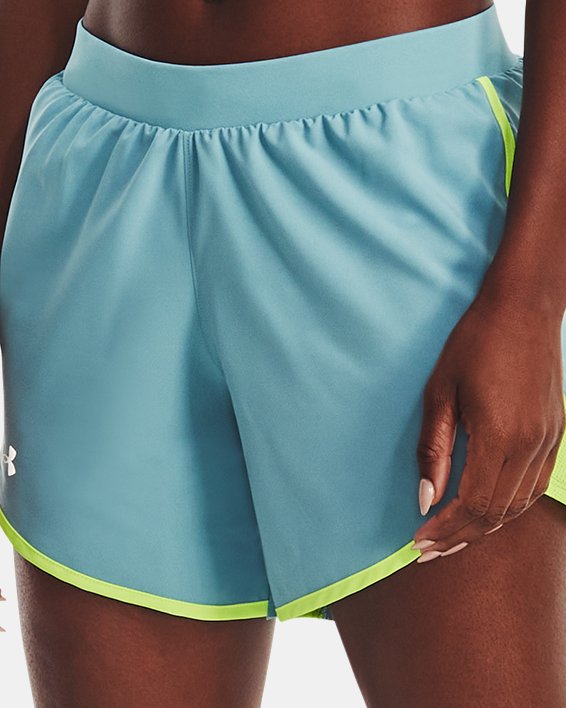 Women's UA Fly-By Elite 5'' Shorts in Blue image number 2