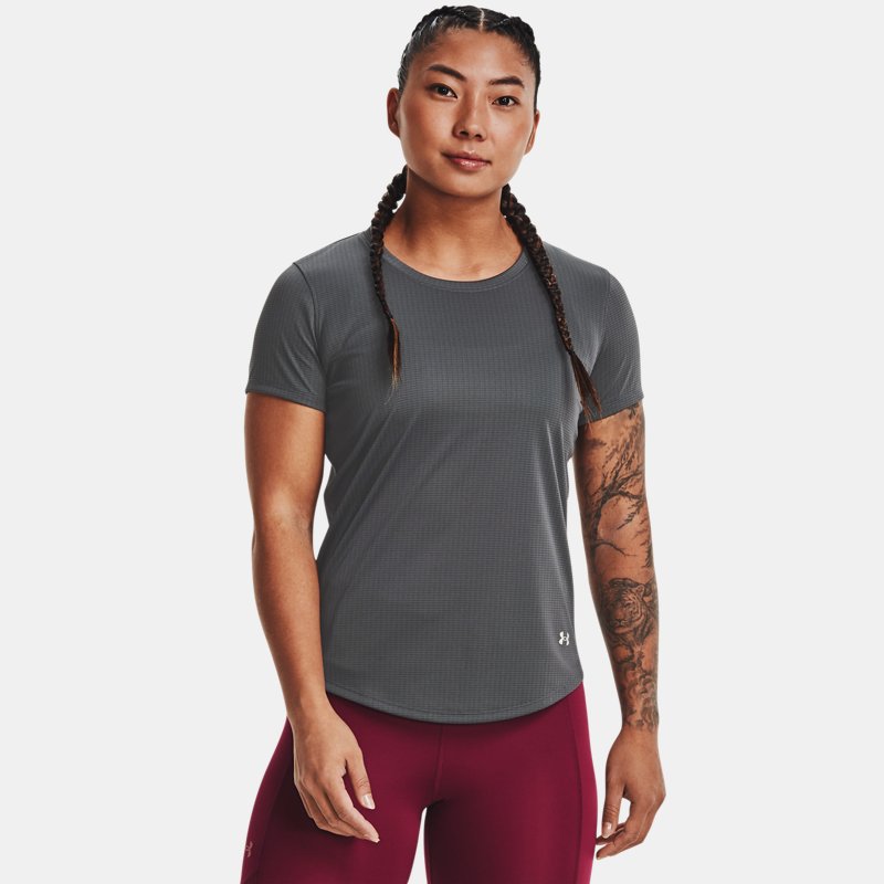 Women's Under Armour Speed Stride 2.0 T-Shirt Pitch Gray / Pitch Gray / Reflective S