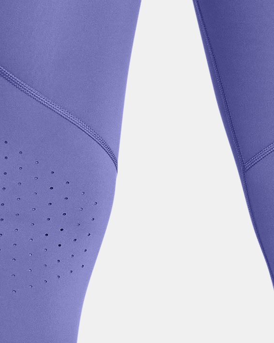 Women's UA Launch Capris in Purple image number 1