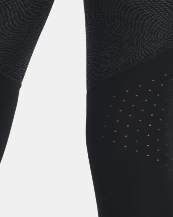 UA Launch Ankle Print Tights in Black image number 1