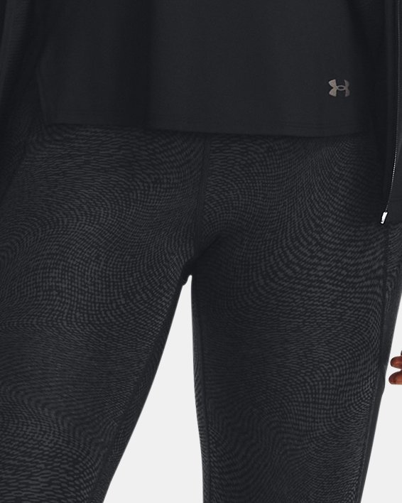 UA Launch Ankle Print Tights in Black image number 2