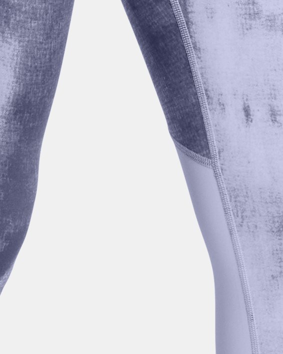 Legging imprimé longueur chevilles UA Fly Fast 3.0 pour femme, Purple, pdpMainDesktop image number 0