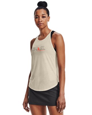 Camiseta de tirantes UA Breeze 2.0 Trail para mujer, Brown, pdpMainDesktop image number 0
