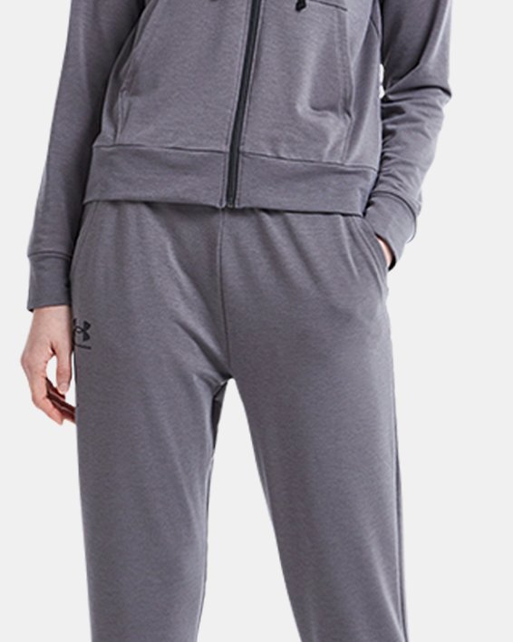 Women's UA Rival Terry Joggers in Gray image number 2