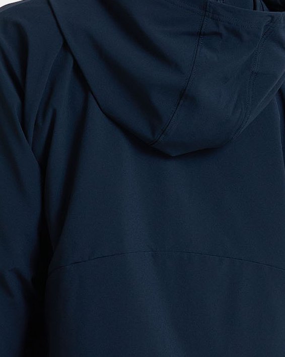 Women's UA Woven Full-Zip Jacket in Black image number 1