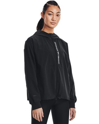 Under Armour Woven Full Zip Jkt — 002-BLK