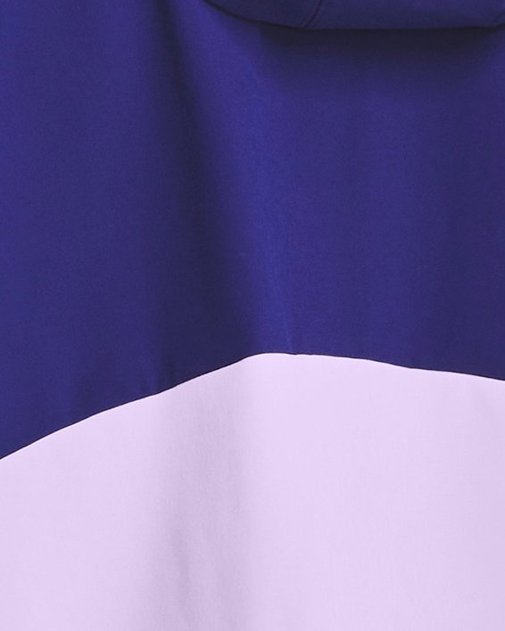 Women's UA Woven Full-Zip Jacket in Blue image number 1