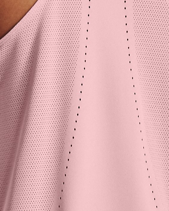 Playera sin Mangas UA Engineered Knit para Mujer, Pink, pdpMainDesktop image number 1
