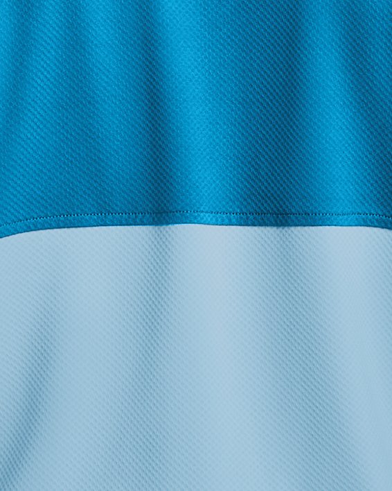 Men's UA Performance Blocked Polo, Blue, pdpMainDesktop image number 1