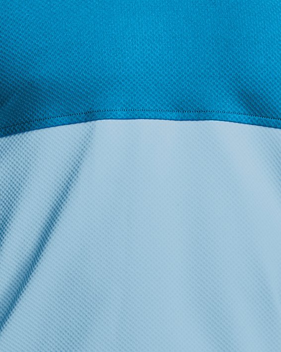 Men's UA Performance Blocked Polo, Blue, pdpMainDesktop image number 0