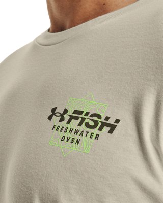 Men's UA Fish Bass Waterblur Short Sleeve, Brown, pdpMainDesktop image number 3