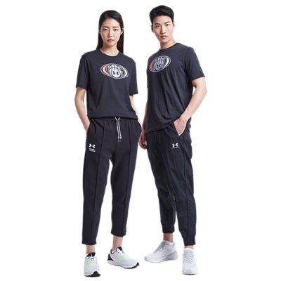 남성 UA 배스킷볼 로고 반팔