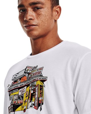 Men's UA Basketball Bodega Short Sleeve image number 3