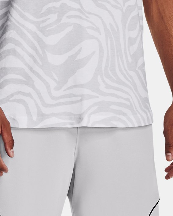 เสื้อกล้าม UA Baseline Printed สำหรับผู้ชาย in White image number 2