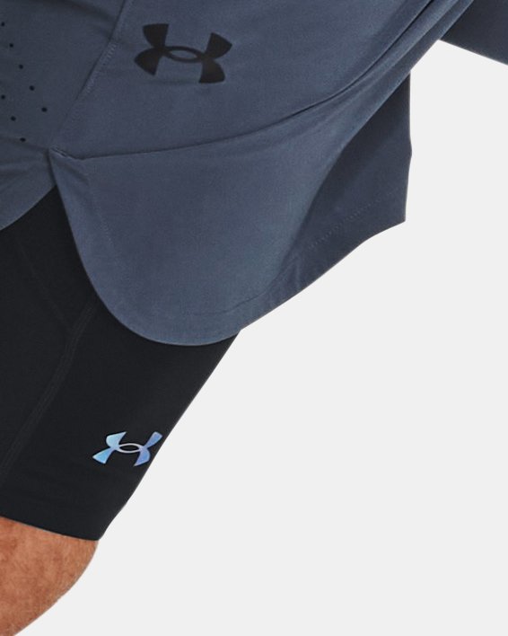 男士UA RUSH™ SmartForm Long短褲 in Black image number 5