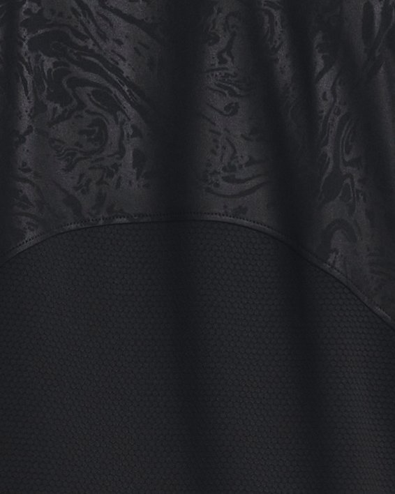 Men's UA RUSH™ 2.0 Emboss Short Sleeve, Black, pdpMainDesktop image number 1