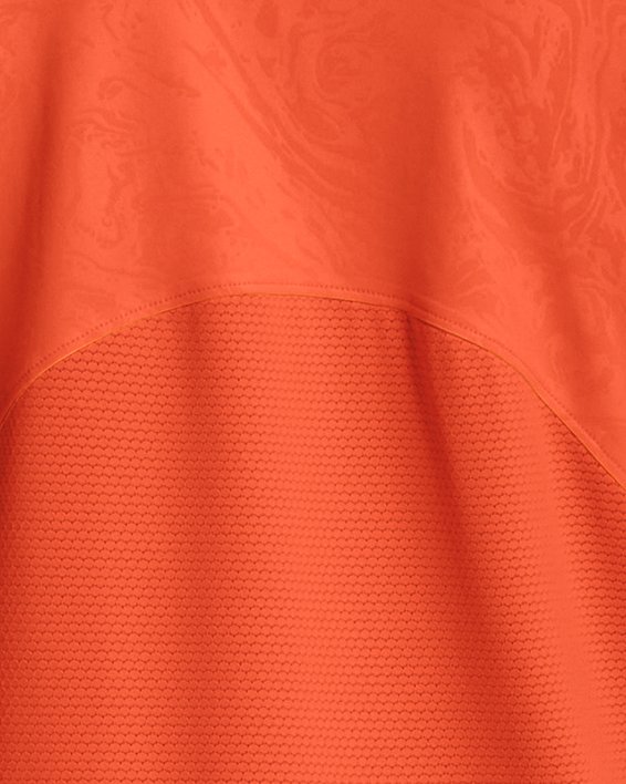 Men's UA RUSH™ 2.0 Emboss Short Sleeve, Orange, pdpMainDesktop image number 2