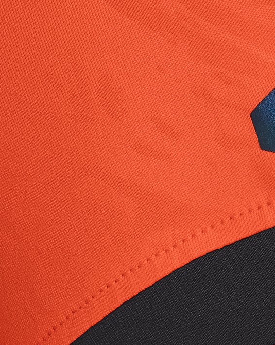 Men's UA RUSH™ 2.0 Emboss Short Sleeve, Orange, pdpMainDesktop image number 5