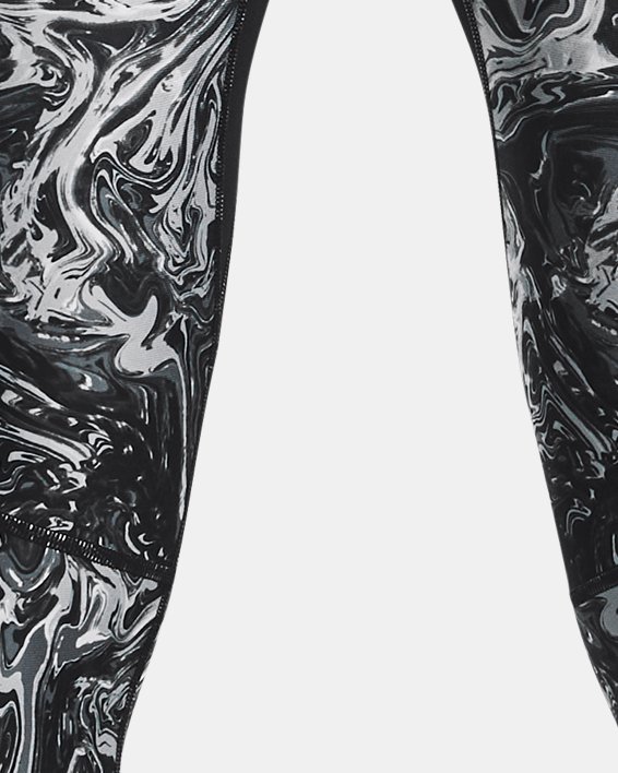 Men's HeatGear® Printed Leggings, Gray, pdpMainDesktop image number 1