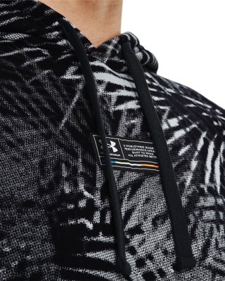 男士UA Rival Fleece Sport Palm連帽上衣 image number 3