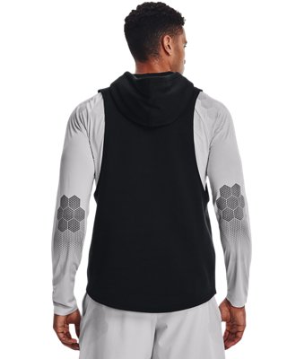 เสื้อฮู้ดแขนกุด UA Rival Fleece WTW สำหรับผู้ชาย image number 1