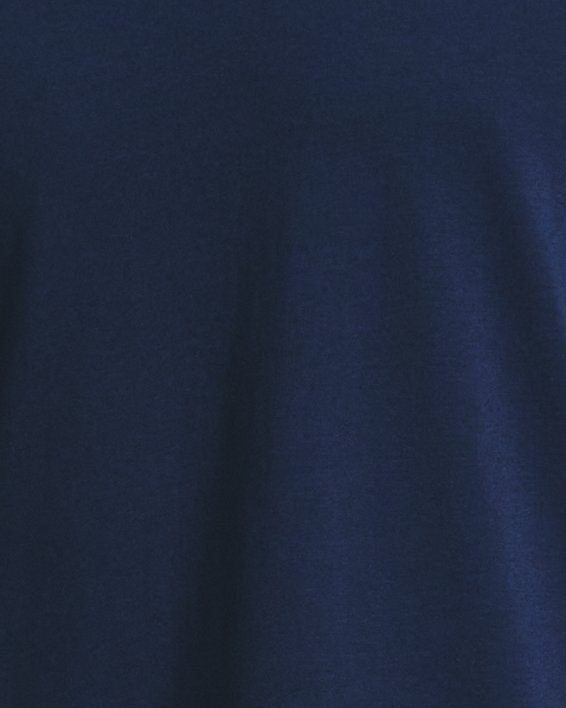 男士UA Performance Cotton短袖T恤 in Blue image number 0