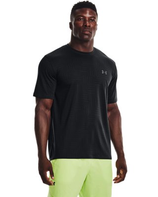 Herren UA Training Vent Jacquard Kurzarm-Oberteil