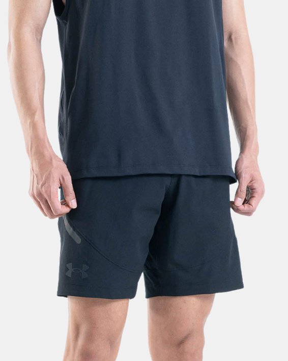 Men's UA Unstoppable Shorts in Black image number 2
