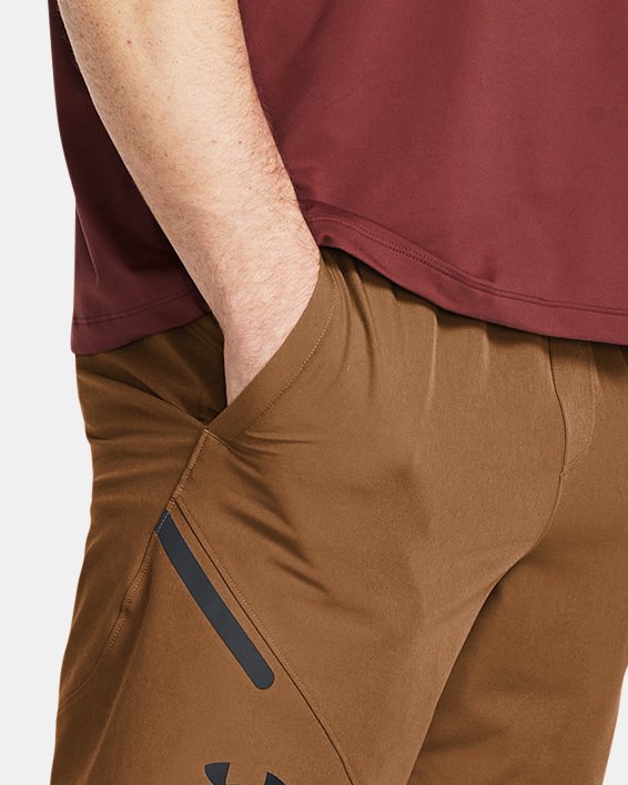 Men's UA Unstoppable Shorts in Brown image number 2