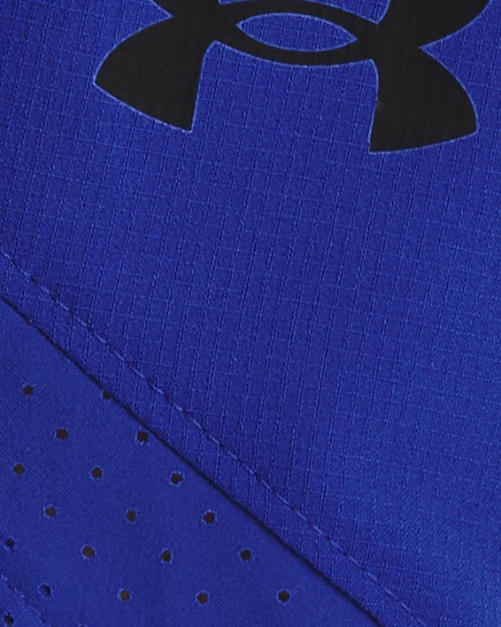 Boys' UA ArmourFuse Relaxed Baseball Pants in Blue image number 3