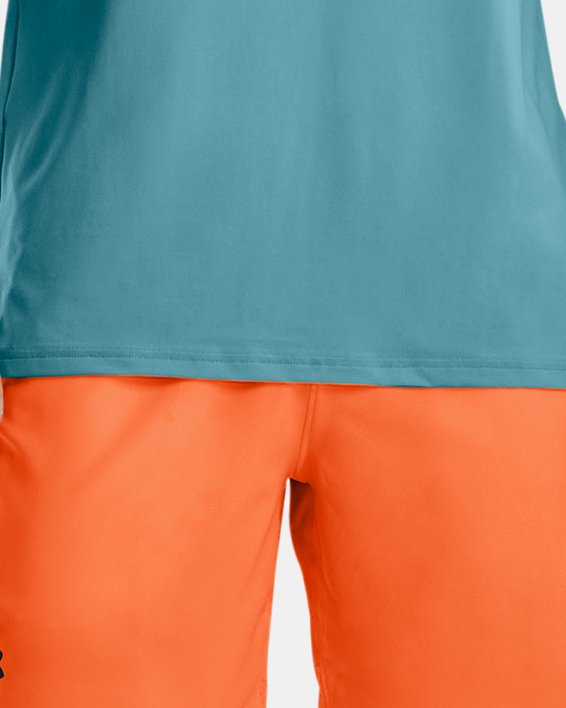 男士UA Vanish Woven短褲 in Orange image number 2