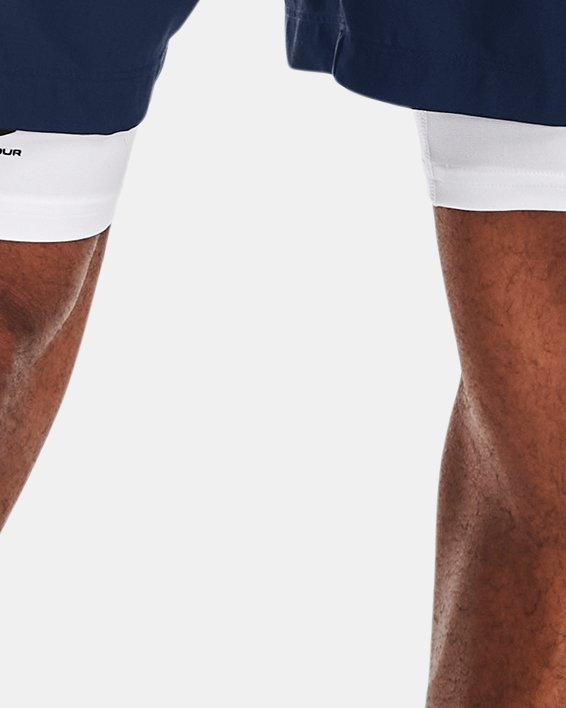UA Woven Graphic Shorts in Blue image number 2