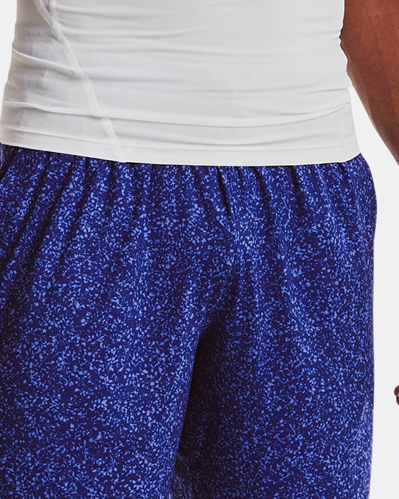 Men's UA Train Stretch Printed Shorts, Blue, pdpMainDesktop image number 2