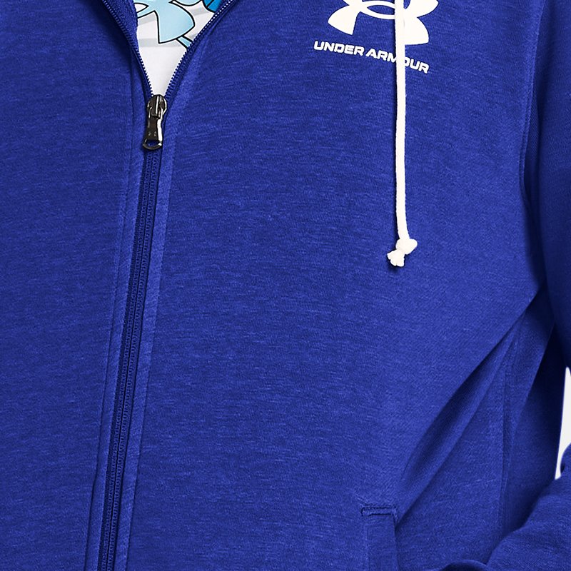 Men's Under Armour Rival Terry Full-Zip Royal / Onyx White M