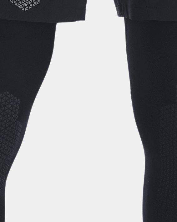男士UA ArmourPrint Woven短褲 in Black image number 0