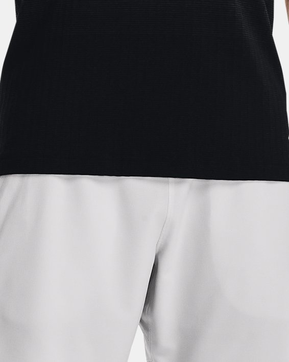 男士UA Seamless Luxk短袖T恤 in Black image number 2