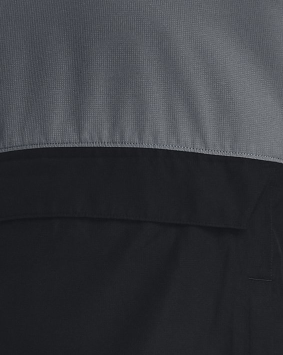 Men's UA Woven Asymmetrical Zip Pullover, Gray, pdpMainDesktop image number 0