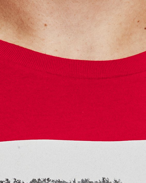 Men's UA Athletic Department Short Sleeve, Red, pdpMainDesktop image number 3