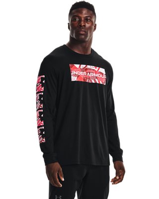 Men's UA Logo Print Fill Long Sleeve image number 0