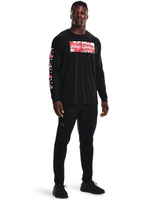 Men's UA Logo Print Fill Long Sleeve image number 2