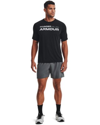 男士UA Tech&trade; 2.0 Wordmark短袖T恤 image number 2