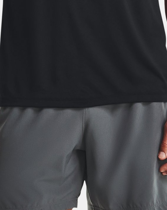 เสื้อแขนสั้น UA Tech™ 2.0 Wordmark สำหรับผู้ชาย in Black image number 2