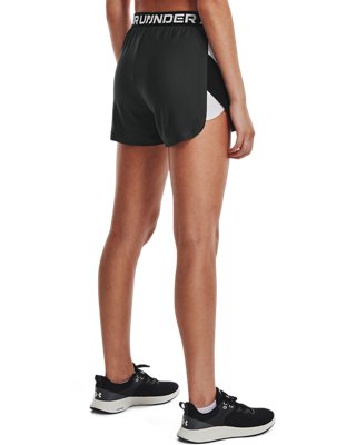 Shorts UA Play Up Side Stripe para mujer, Gray, pdpMainDesktop image number 1