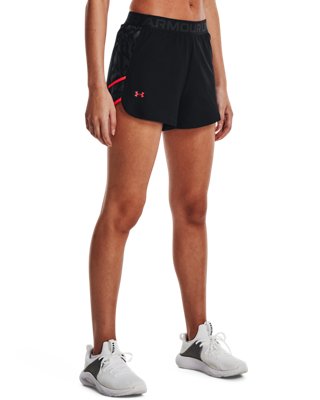 Shorts UA Play Up Inset Printed para Mujer, Black, pdpMainDesktop image number 0